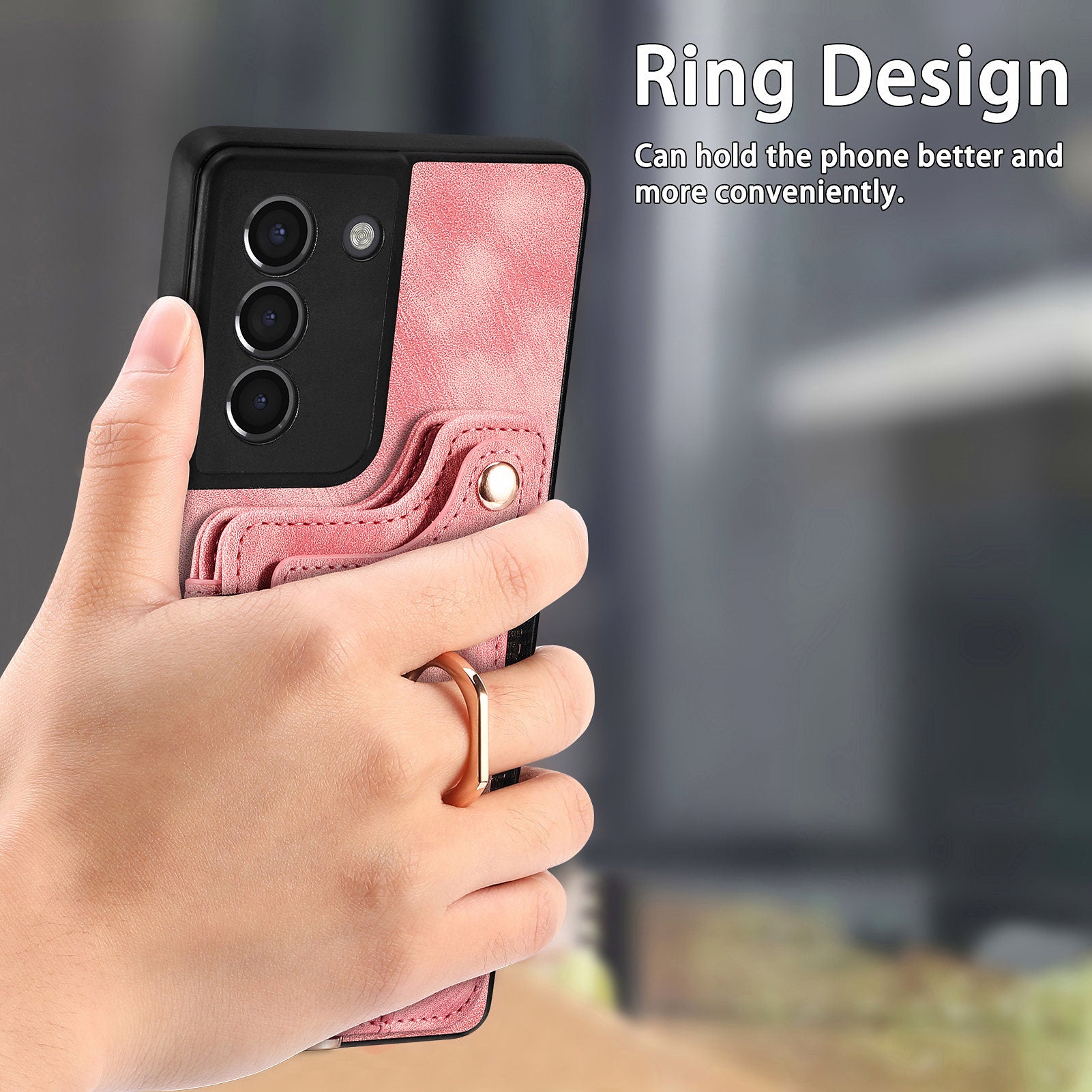 For Samsung Galaxy S21 FE 5G Card Slot Kickstand Phone Case PU Leather PC TPU RFID Blocking Cover For Samsung Galaxy S21 FE 5G Card Slot Kickstand Phone Case PU Leather PC TPU RFID Blocking Cover